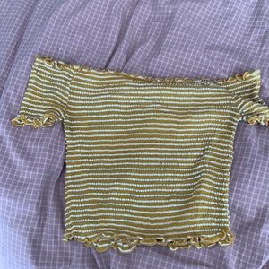 Heart and hips shoulder crop top